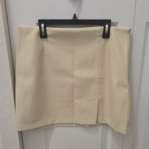 Beige Pencil Skirt